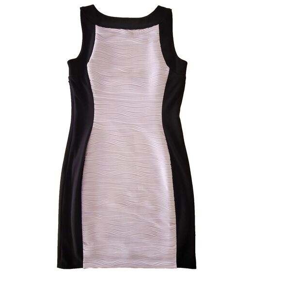 Calvin Klein Women's Black And White Sheath Dress Size 8 Wedding Career Cocktail - Picture 2 of 5